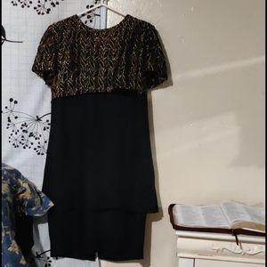 J.S.J DRESS  PETITES VINTAGE COCKTAIL SIZE 14P